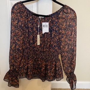 NWT off the shoulder floral top